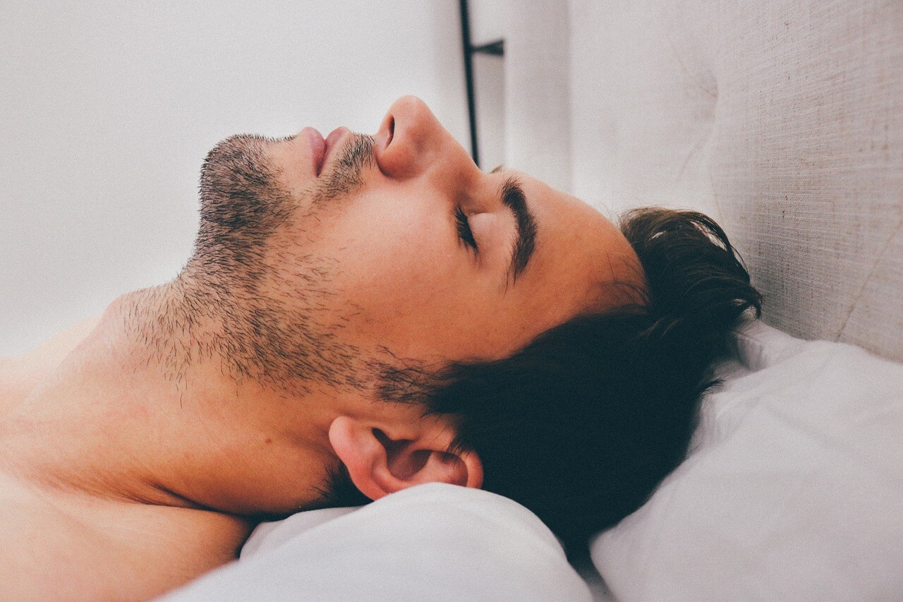 man sleeping soundly