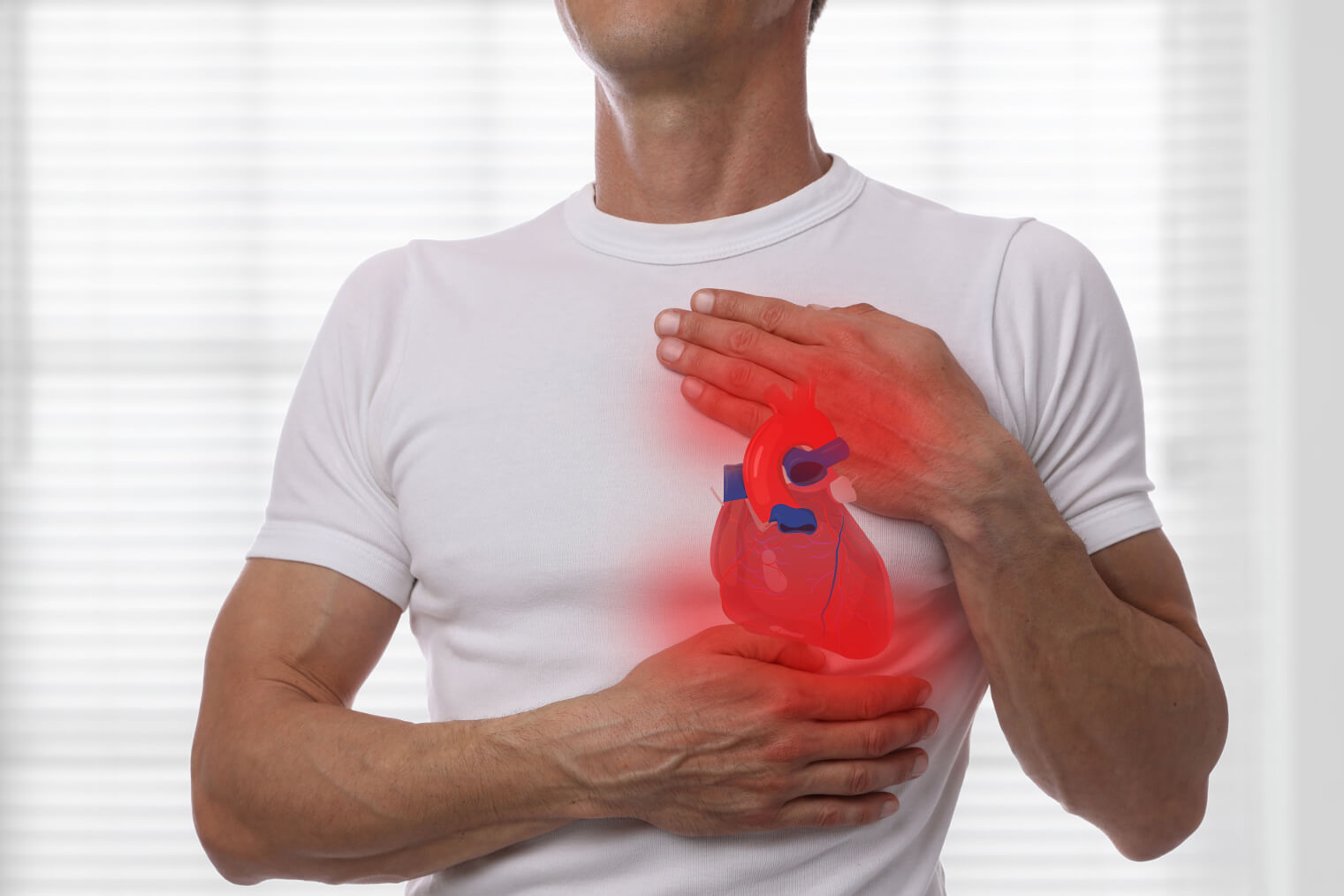 health-red-heart-on-man